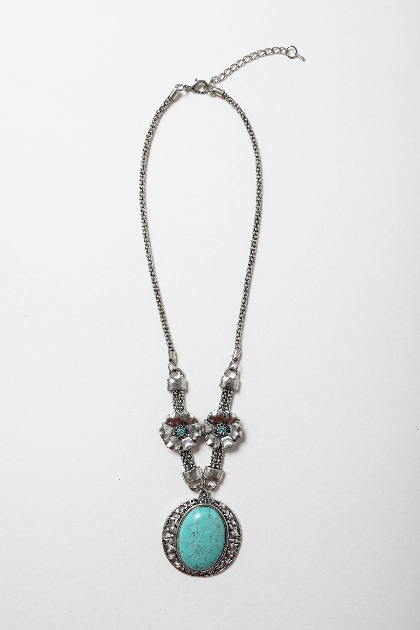 Turquoise Florette Necklace - Boho Vida