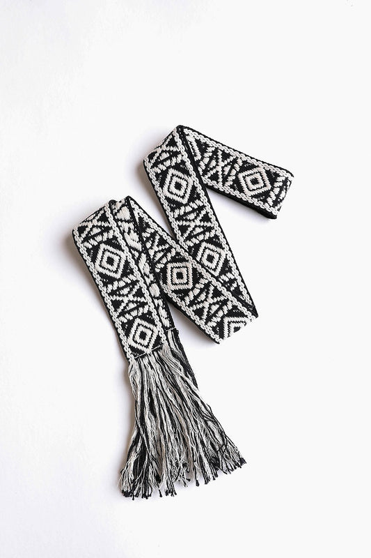 Aztec Waist Tie Belt - Boho Vida