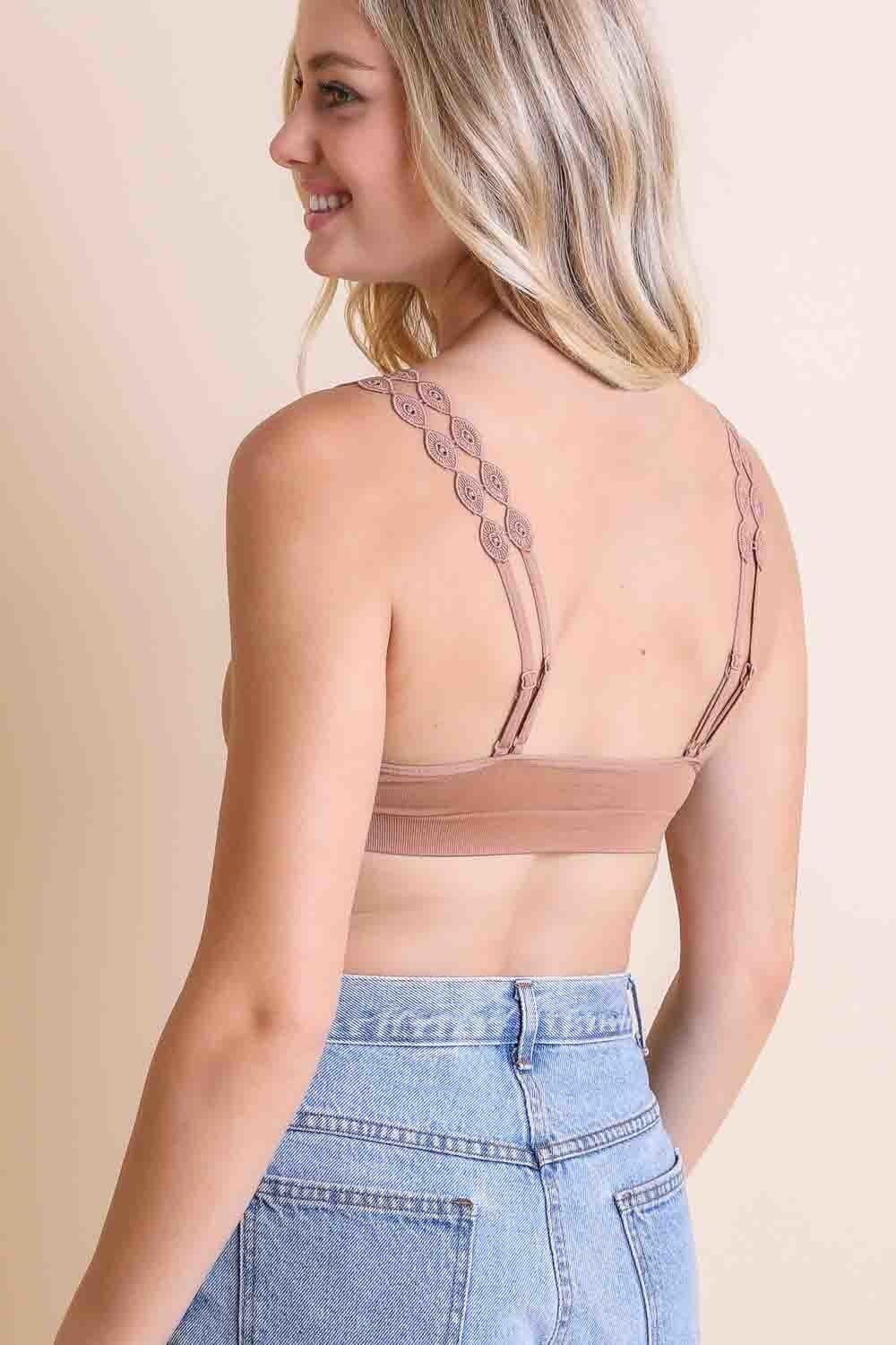 Eye Lace Applique Bralette - Boho Vida