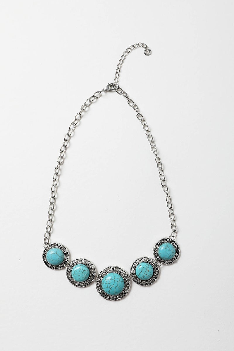 La Floraison Turquoise Necklace - Boho Vida