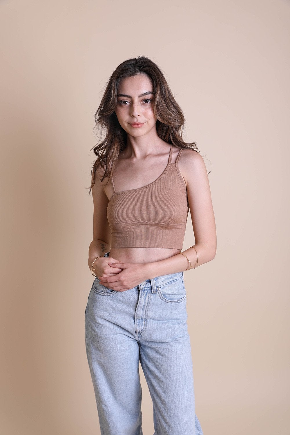 Offset Shoulder Brami Top - Boho Vida