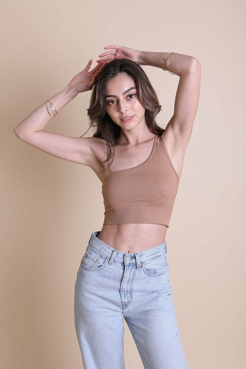 Offset Shoulder Brami Top - Boho Vida