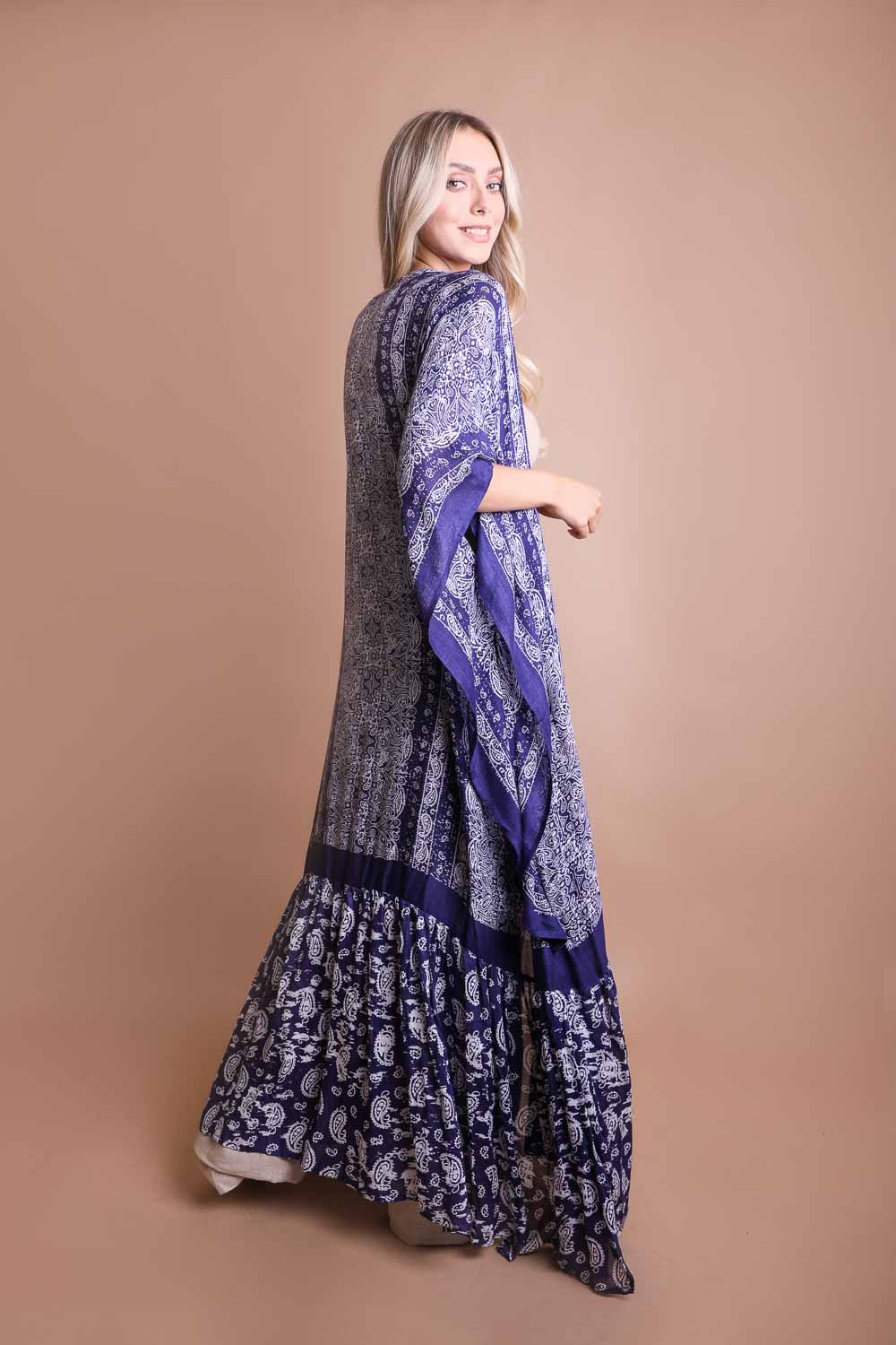 Paisley Free Flow Kimono - Boho Vida