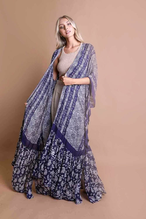 Paisley Free Flow Kimono - Boho Vida