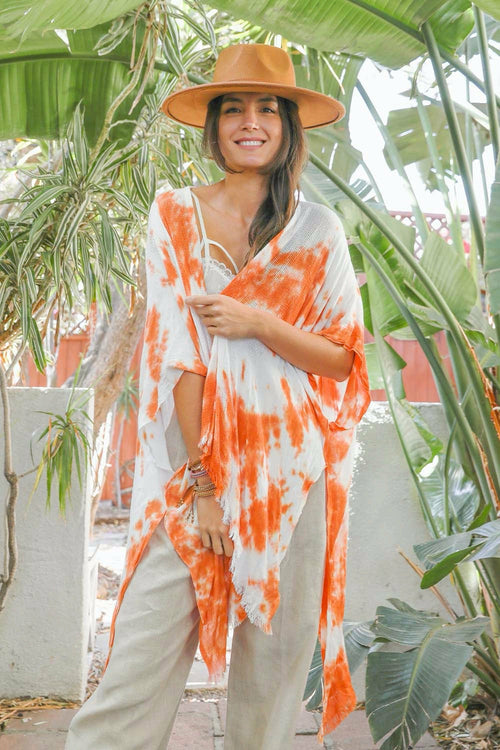 Festive Tie-Dye Kimono - Boho Vida